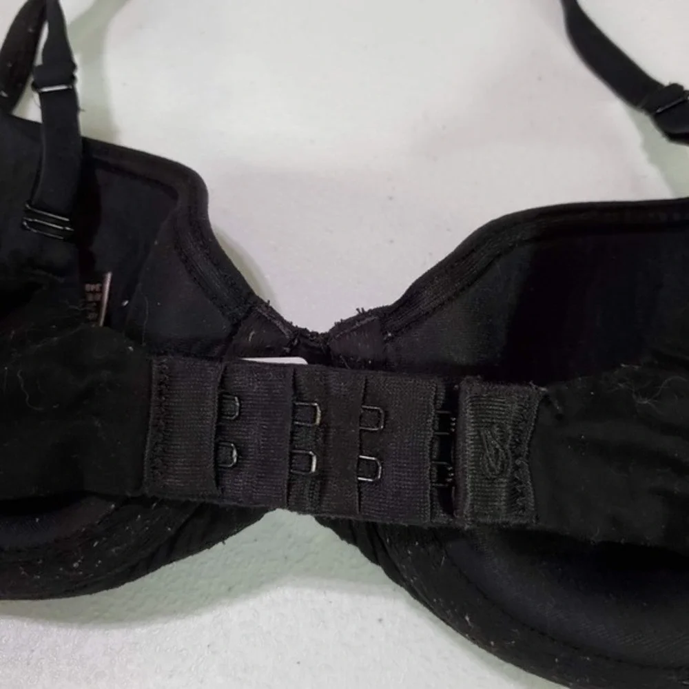 Victoria's Secret Women Bra 34B Black Body by Lined Demi Underwire‎ Lace
